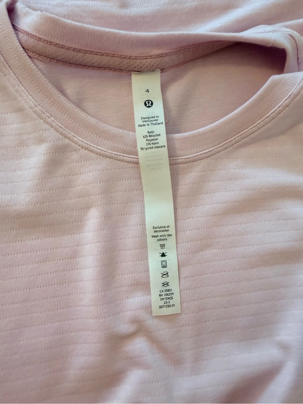 Lululemon License to Train Sleeveless Athletic Tank Top in Light Pink - Picture 5 of 5